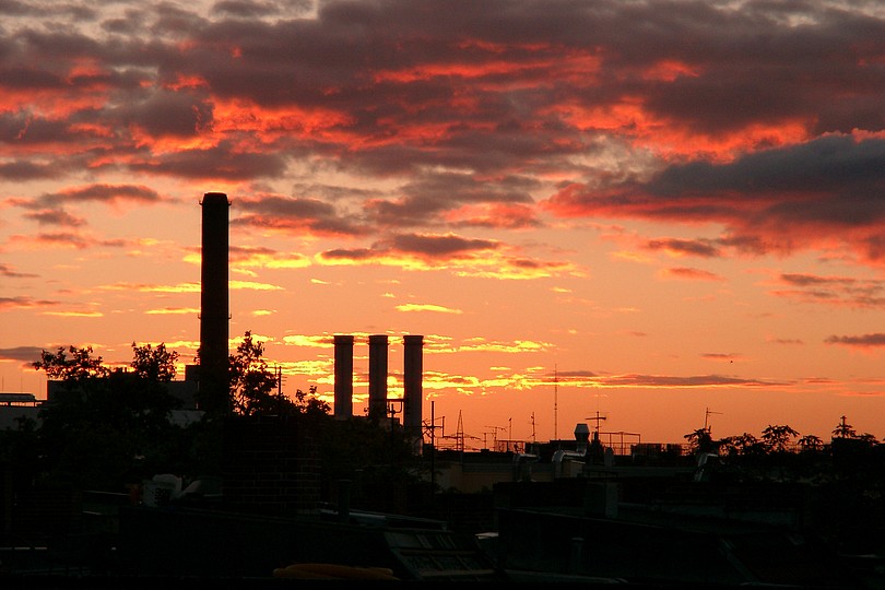 Abendhimmel ber Berlin