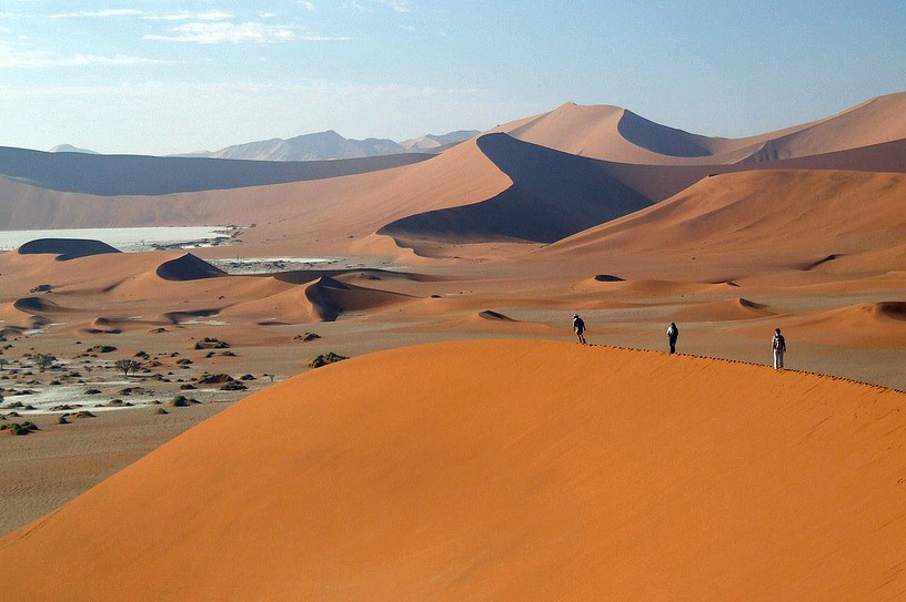 Gratwanderung im Sossusvlei