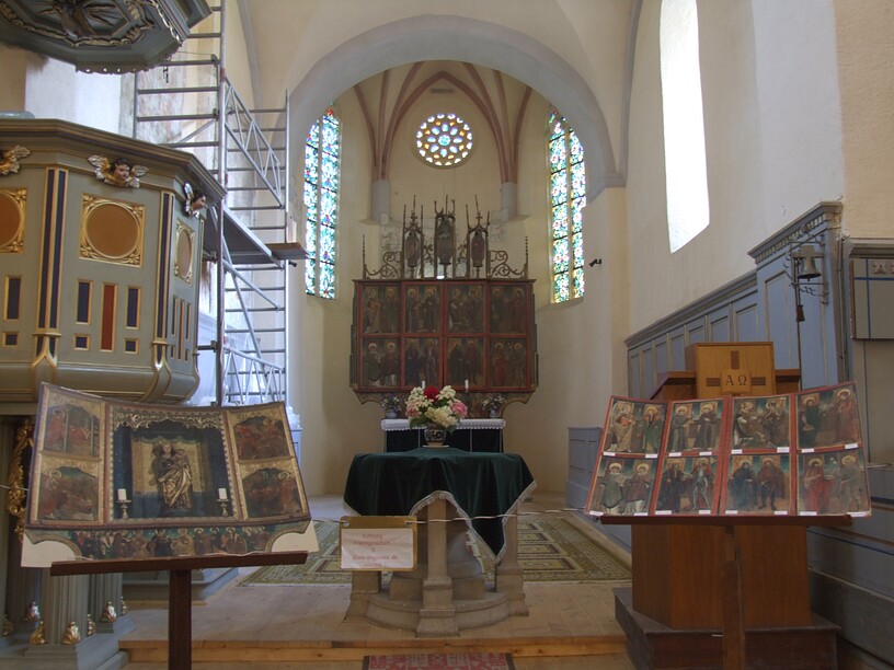 in der Kirche von Heltau
