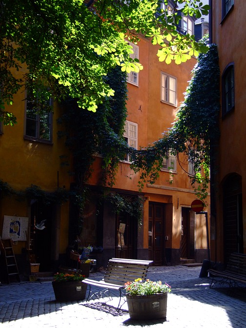 Br�nda Tomten in der Gamla Stan