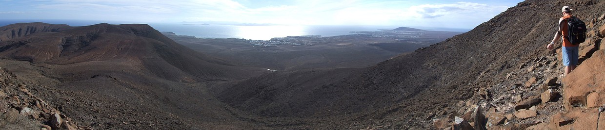 Playa Blanca vom Berg aus