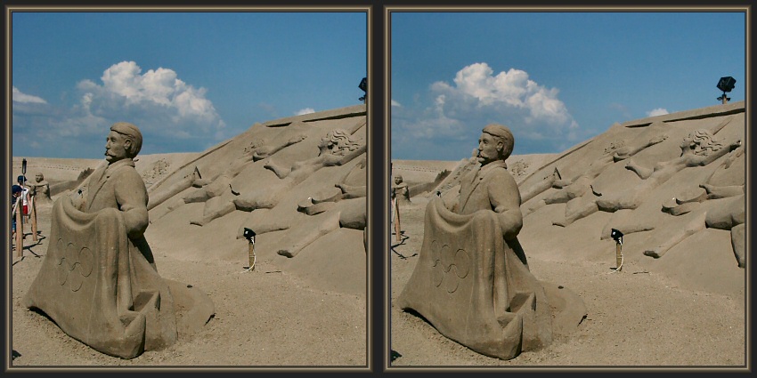 Sandworld Olympische Flagge