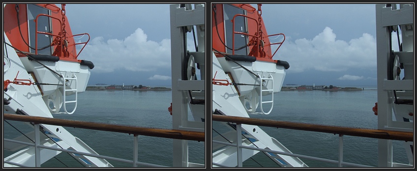 Rettungsboot mit K�ste